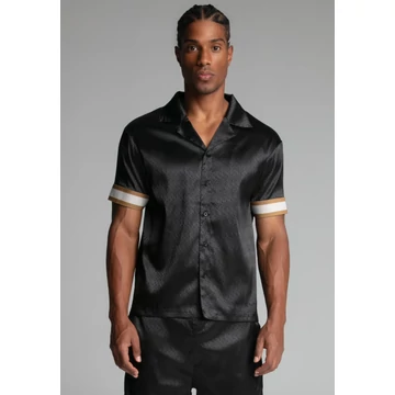 Siksilk Black Resorts Shirt
